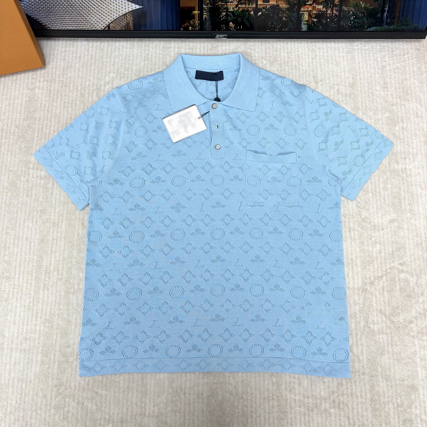 Designer brand clothing, high-quality men's T-shirts and polo shirts, men's polo shirts, loose summer breathable knitted collar short s