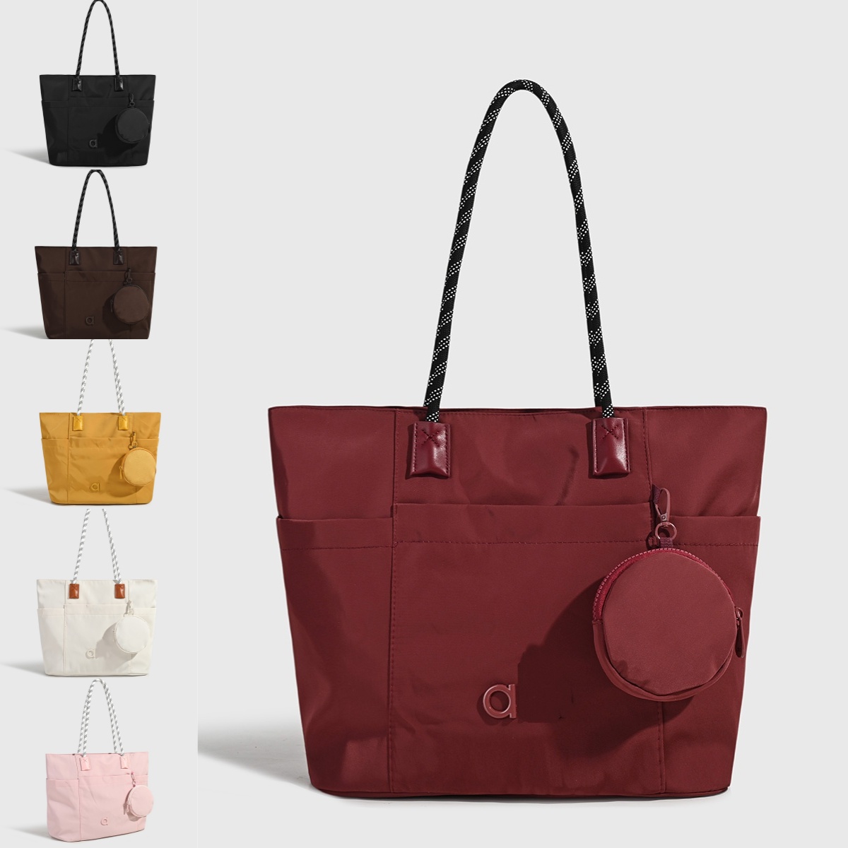A2689 Simple and Stylish Personality Handbag Light and Large Capacity Commuter Shoulder Bag Tide Brand Tote Bag