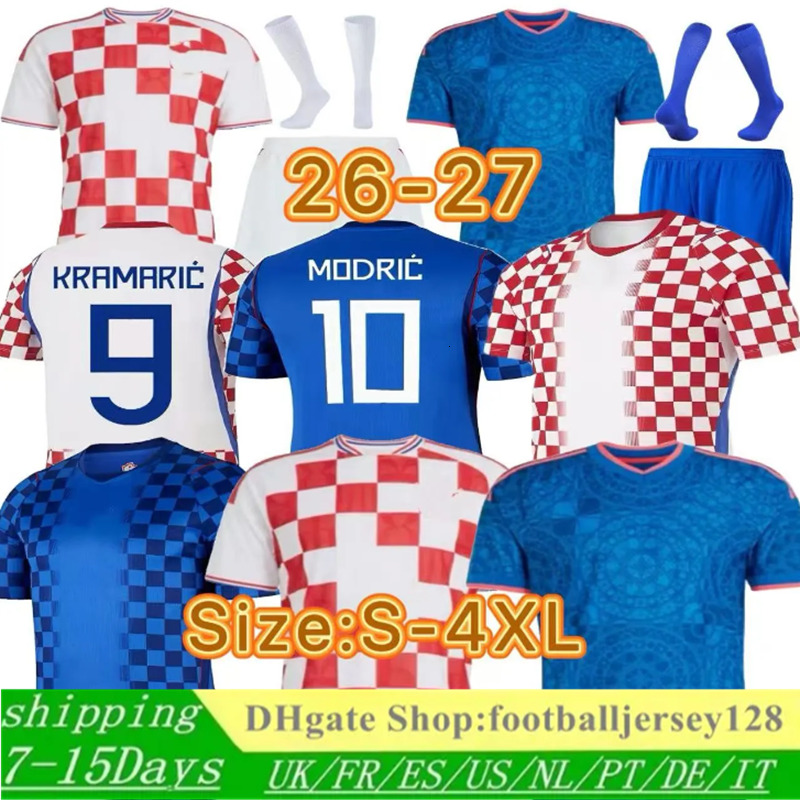 Modric 2026 Coupe du monde Croatie Maillots de football FANS Joueur 26 27 PERISIC Maillot de football KRAMARIC REBIC LIVAKOVIC Hommes Enfants Kit