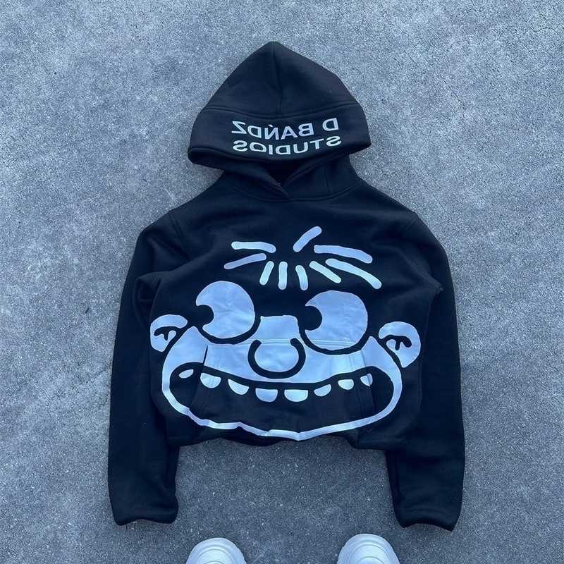 Aesthetic Autumn Printed Hoodie Top Mens and Womens Kawaii Clothing240812 S261012IS72