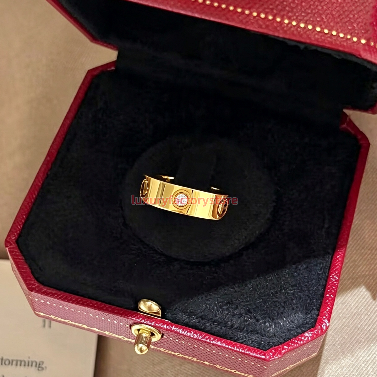 Ring designer ring classic for rings luxury jewelry women diamonds designer jewelry love white cross stud wedding rings size 5-10 valentine's d