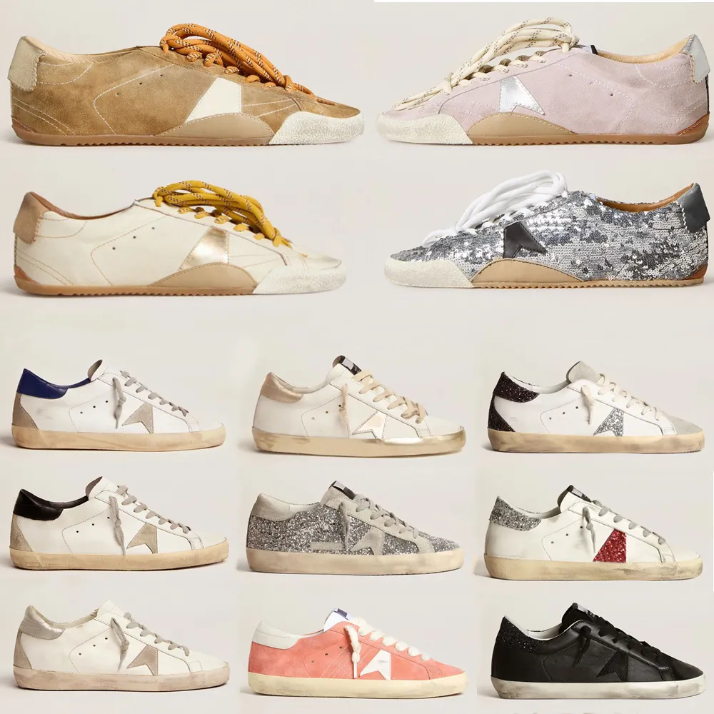 Men Women Vintage Distressed Star Sneakers Super Ball Pure Stardan V star Low Top Board Shoes Dirty Washed Casual Trainers Multi color With Letter H