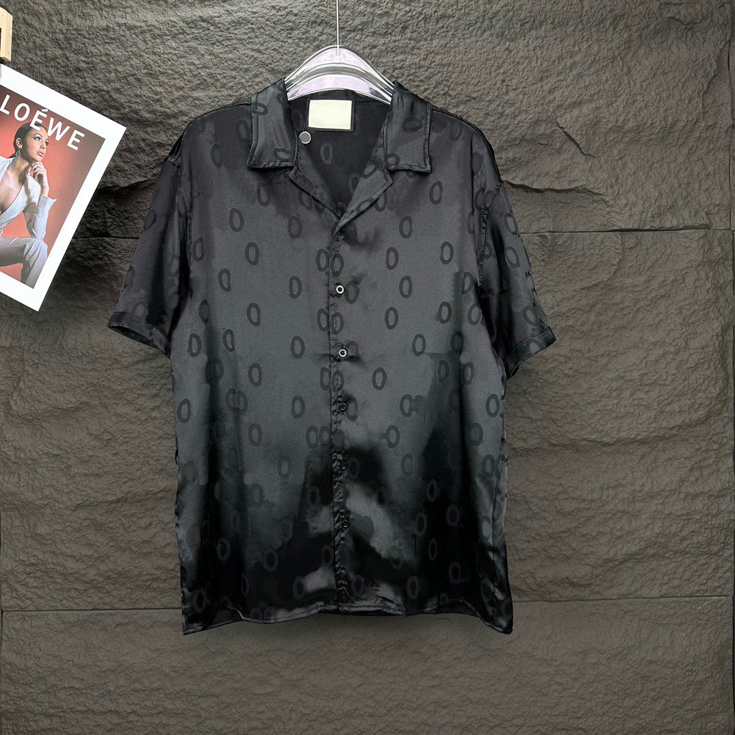 new high quality designer shirt men casual button up shirt Whole body letters Summer shirt business Short sleeve shirts mens T-shirt clothing