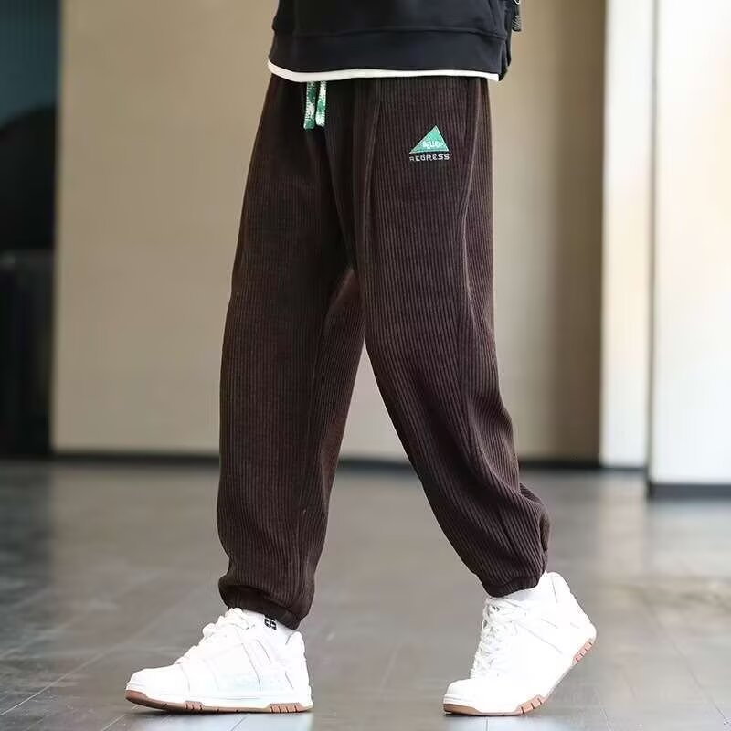 JYF-G90 Men's Plus Size Autumn Trendy 150kg Loose Wide-Leg Jogger Men's Sports Casual Sweatpants 230314