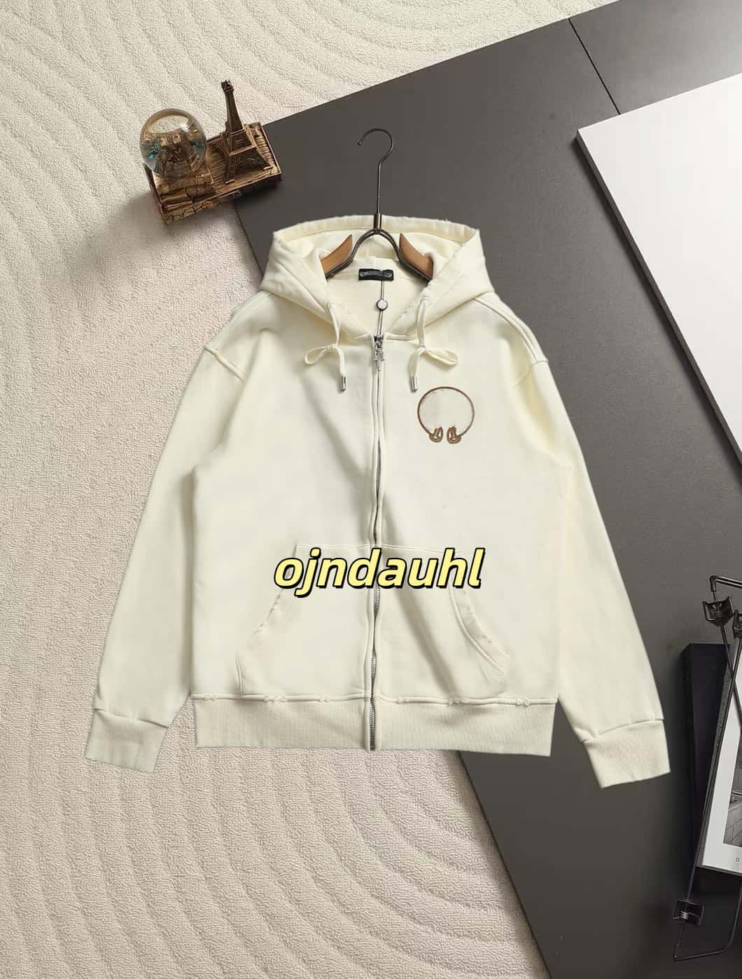 chrome hoodie Embroidered Zip Up Hoodie Casual Open Front Hooded Top for Men Women Cotton Hooded Jacket Oversized Long Sleeve Casual Streetwear Coat