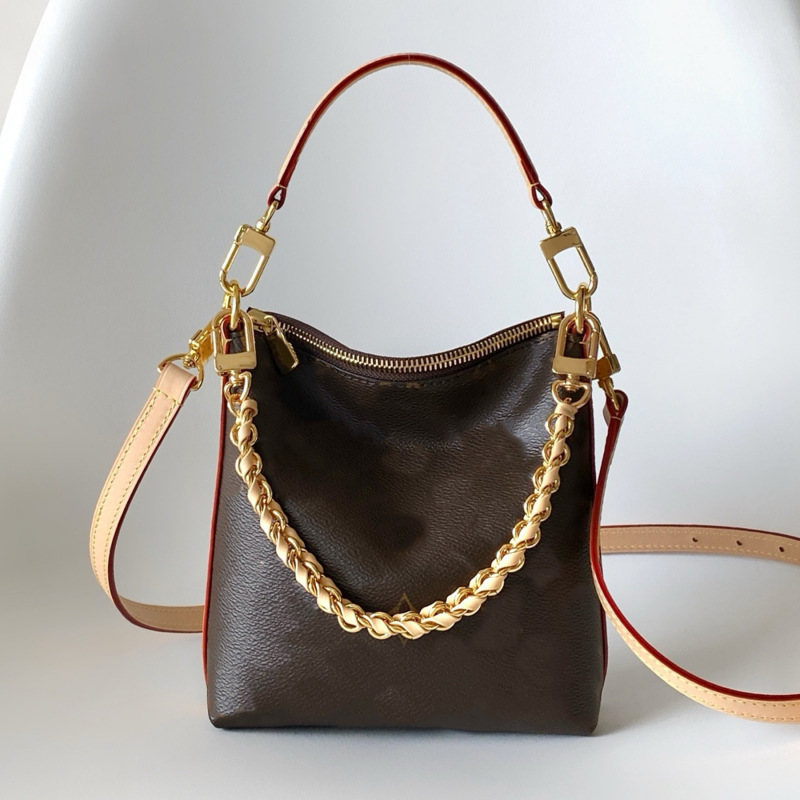 New 10A Mini Multipass Shoulder Bag Luxury Designer Coated Canvas Genuine Leather Crossbody Golden Hardware Clutch Removable Strap Handbag Purse