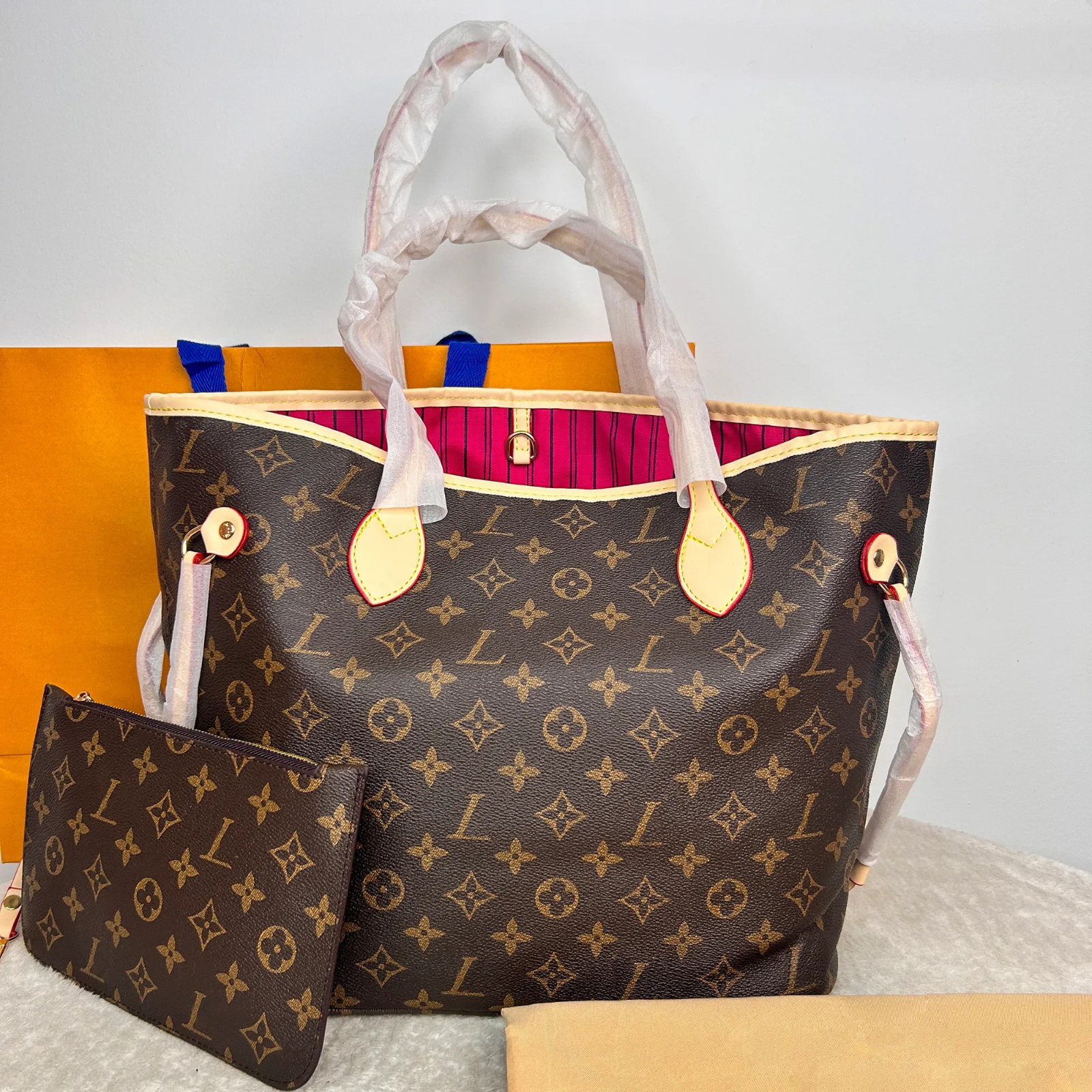Designer bag neverfulll tote bag luxury bag women large capacity handbag high-quality handbag shopping bag letter bag Beach bag Wallet designer p
