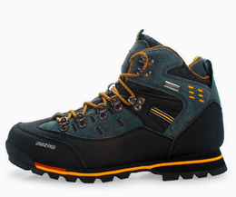High-top and low-top wear-resistant hiking shoes, slip-resistant, lace-up outdoor hiking shoes for men and women