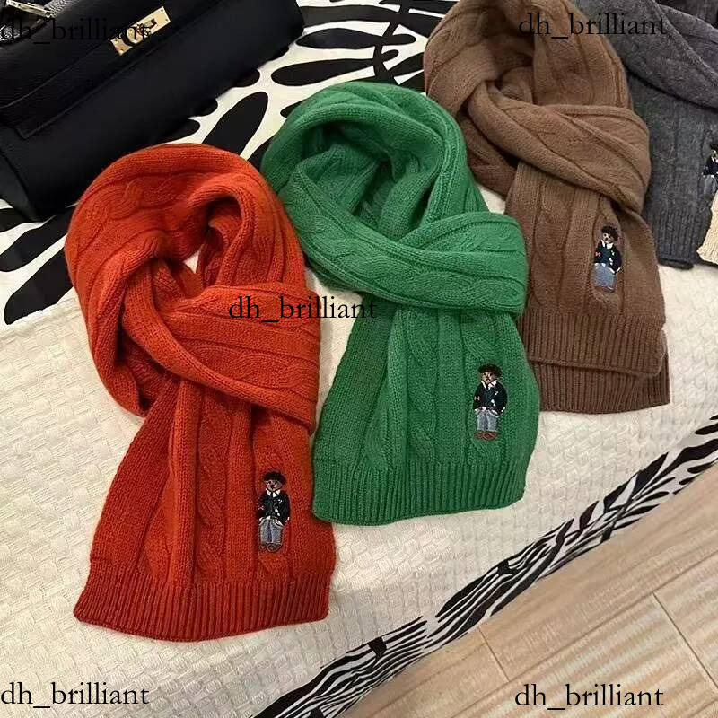 Laine 100% broderie Designer Twists pâte britannique Vintage écharpe de mode pour hommes et femmes hiver chaud garder élégant foulards Polo Beani