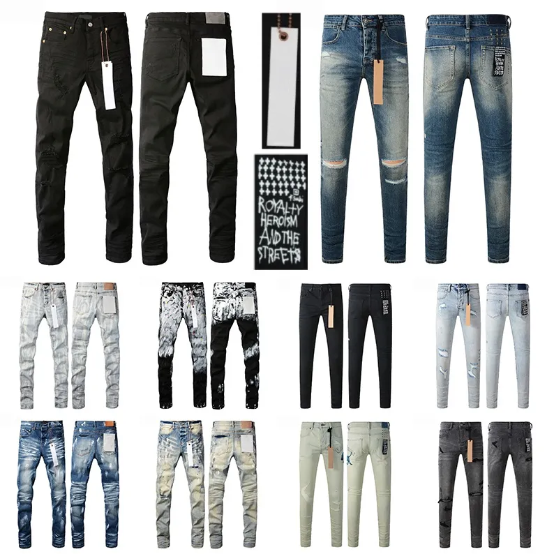 Mens High Quality Jeans jeans Designer Ripped Joggers Slim Fit Jeans Denims For Man Hip Hop Distressed Fashion Brands Pants