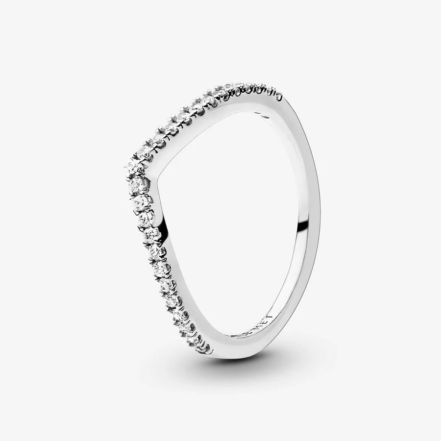 Fashion Women Silver Gold Rose Rings Stainless Steel White Copper Round Circle White Zircon Flower Letter Heart Round Rings Jewelry