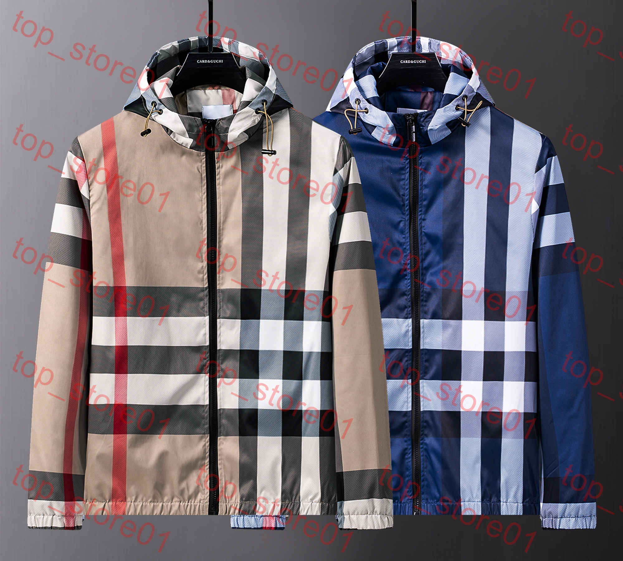 New Designers Mens jackets Thin Men's Women Wind Breaker Coat Zipper Hoodie Jacket Quick Drying Sport Luxury Spring Autumn Slim Outerwear Cloth