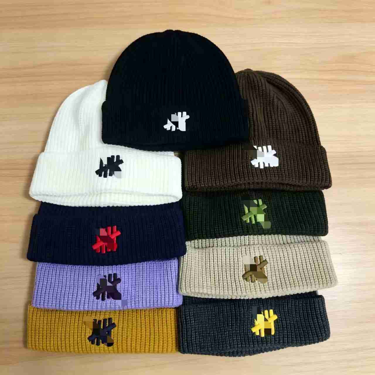 Beanie/Skull Caps Winter Knit Beanie caps for Men Women Designer Beanie mens Casual Solid Color Skull Cap winter Warm Soft Elastic Ski Hat Outdoor S