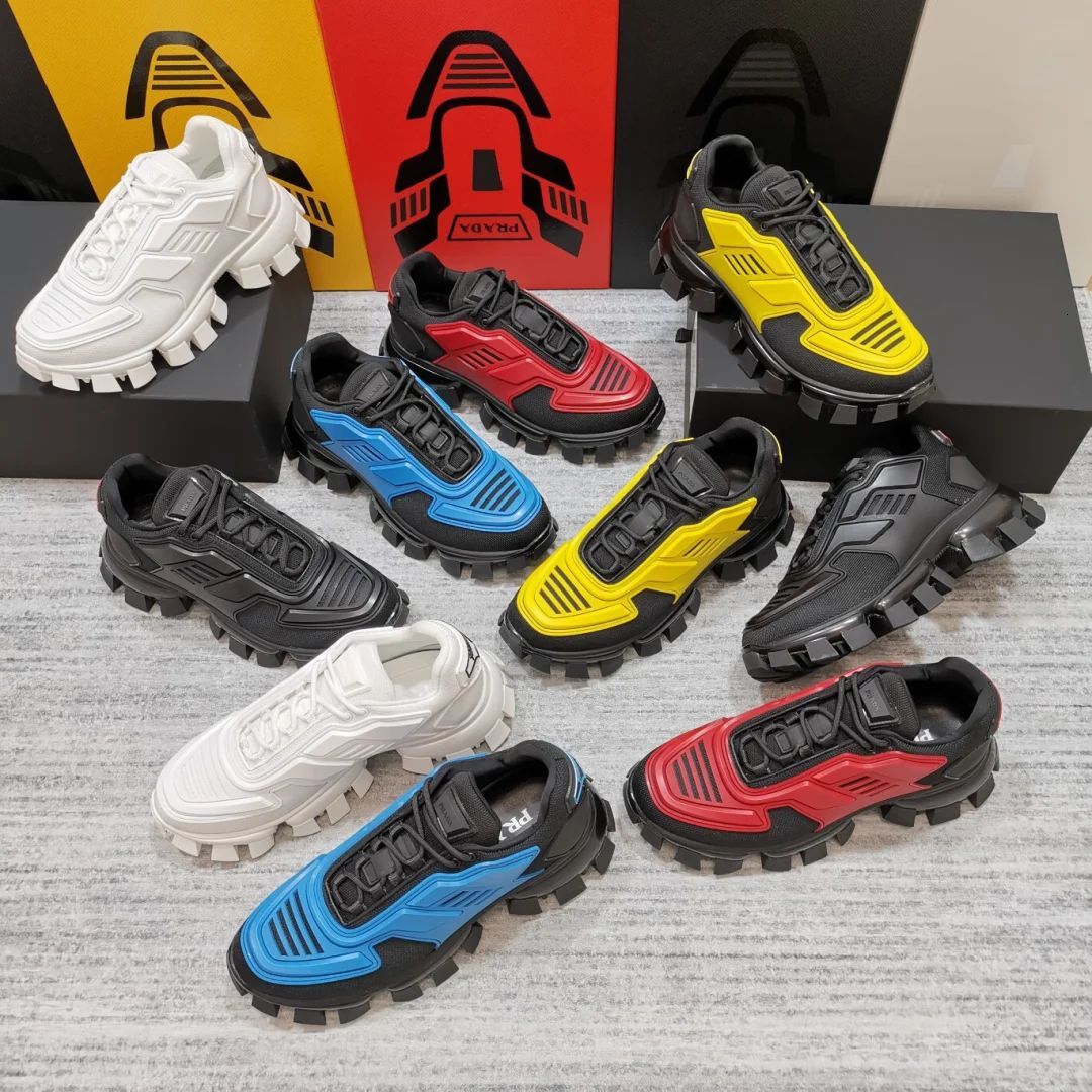 Luxury track runner cloudbust sneaker sport shoe Man Designer casual shoe classic leather fabric Hike Run athletic platform shoe Outdoor trainer ten