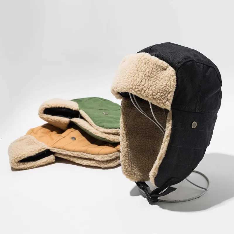 Trapper Hats Winter Korean-Style Warmth Ear Protectors Hat Outdoor Sports Ski Lei Feng Hat Fashion Warm Pilot Cap for WomT261017