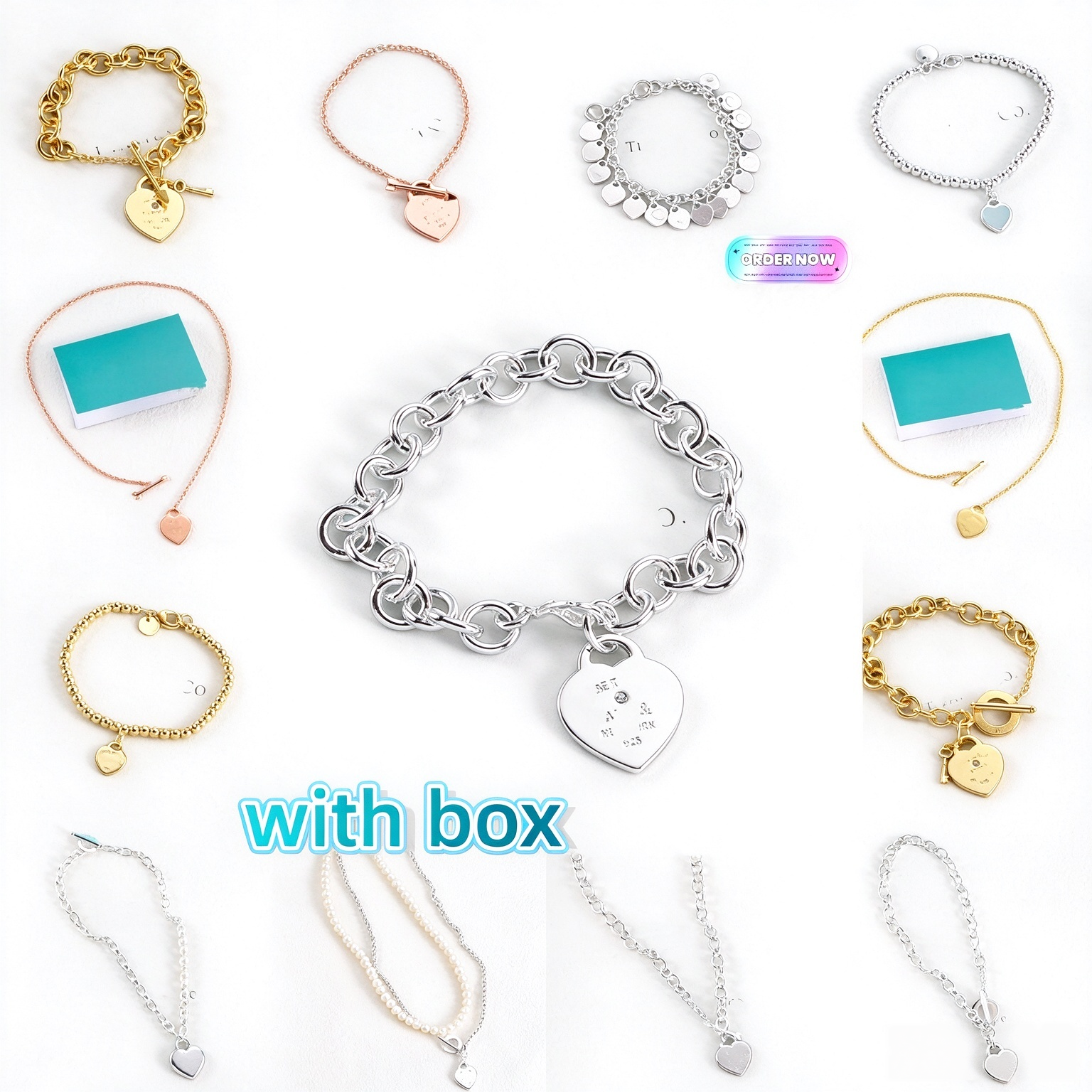 Cojewelry coeur bijoux bracelet en argent sterling 925 bracelets à breloques pour femmes cox coeur créateur collier bijoux collier mariage penden