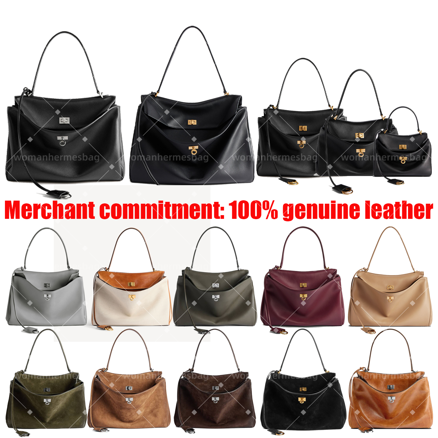 RODEO Golden and silver buttons Designer leather bag crossbody Shoulder Bag Womens cosmetic Underarm Evening Bags fashion mens high quality Le City