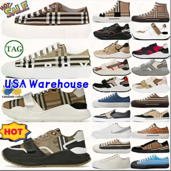 top quality Designer Sneakers Striped Shoes Men Sneaker Brand Check Shoe Classic Platform Trainers Women Vintage Sneaker