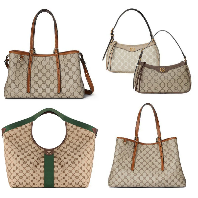 Designer Bag New Fashionable Tote Bag for Women High Quality Patchwork Striped Canvas Luxury Bag Large Capacity Handbag Shopping Bag Shoulder Bag Cr