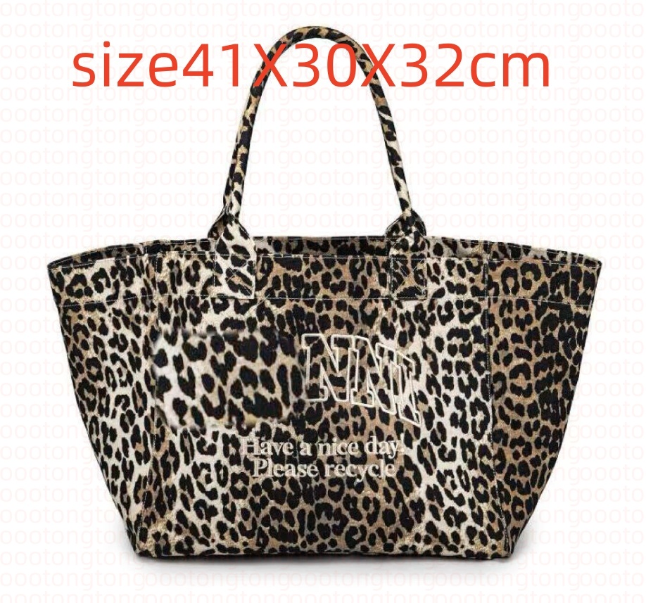 2026 Leopard print bag Designer Bag shoulder Shopping Large Capacity Tote Summer Beach bags Casual Tassel Letter Underarm Cloth Shoulder GAG88 F55