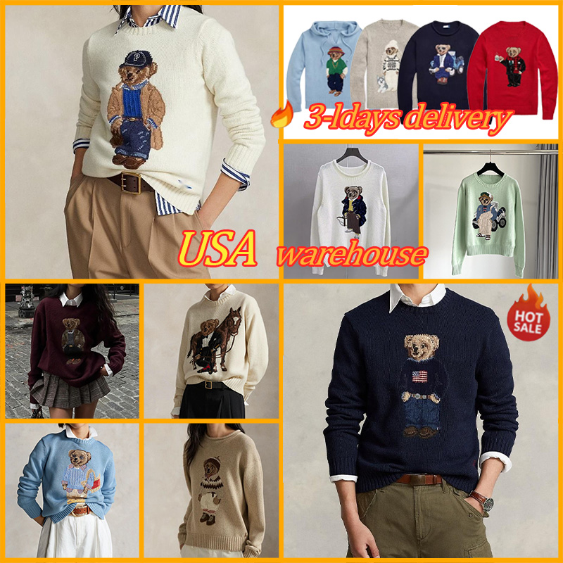 Women's Designer Sweater Casual Basic Women Pullover Cotton Bear Soft Jumper Top knitted fabric Autumn sweater Unisex high quality Knitted swea