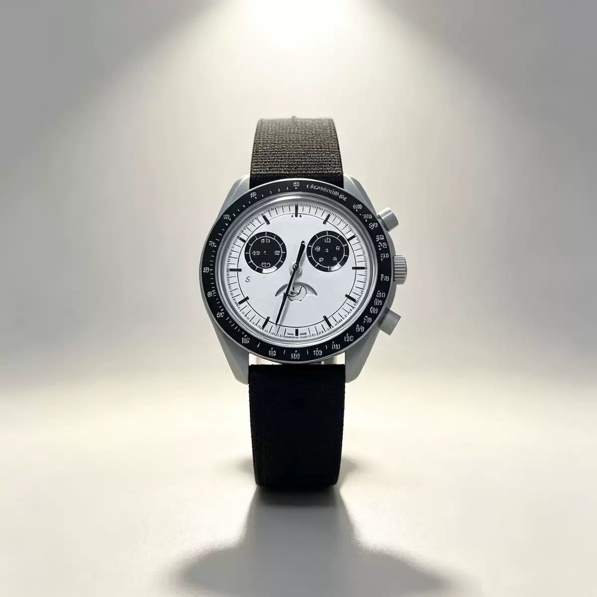 New 2027Moonshine Watch Bioceramic OM Planet Moon Mens swatches Automatic Quartz Full Function Chronograph Watch rubber Luxury Wristwatches with box