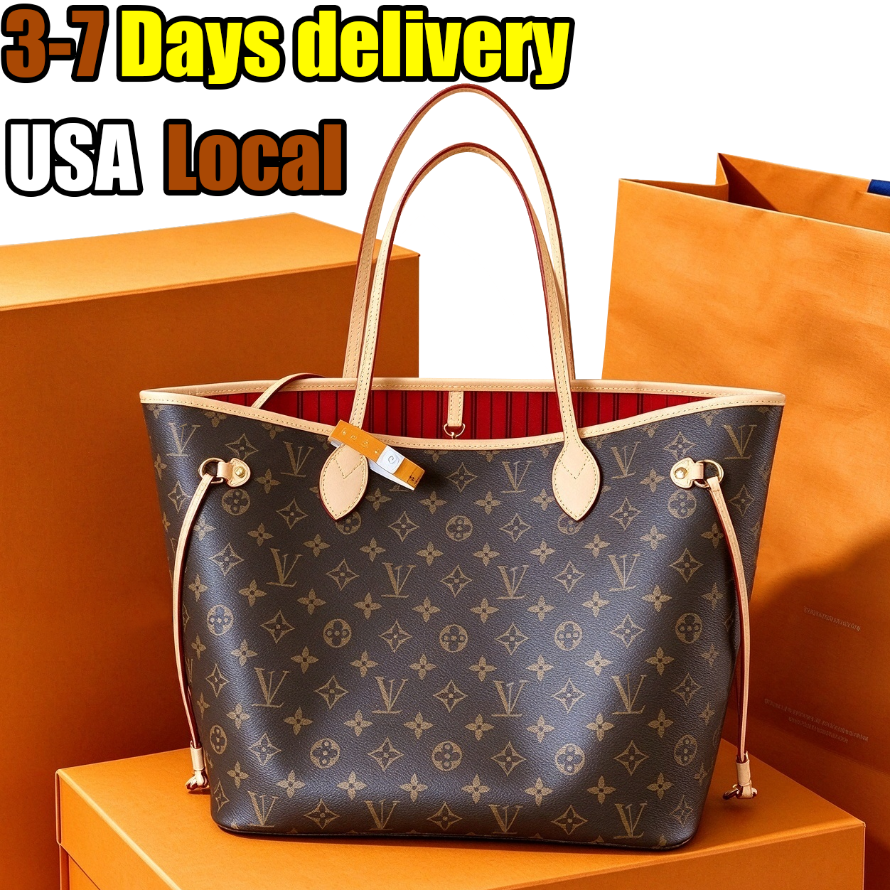 Top qualité Neverfull Designer Sac fourre-tout Sac à main Sac de luxe Sac à bandoulière Designer Sacs à main Femmes Sacs d'impression rétro Sac à