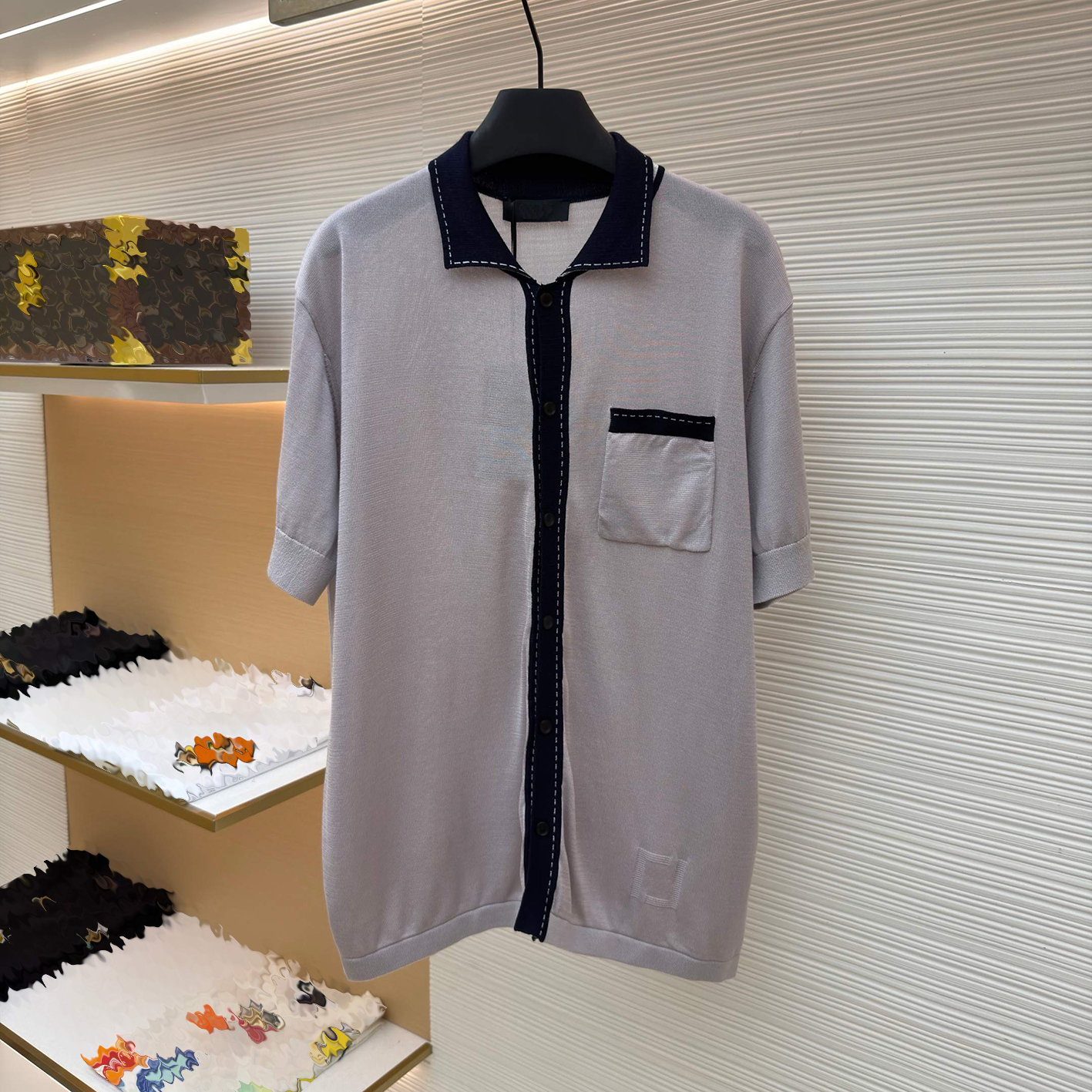Vêtements de marque de créateurs, T-shirts et polos pour hommes de haute qualité, polos pour hommes, cardigans tricotés à revers, T-shirts à manc