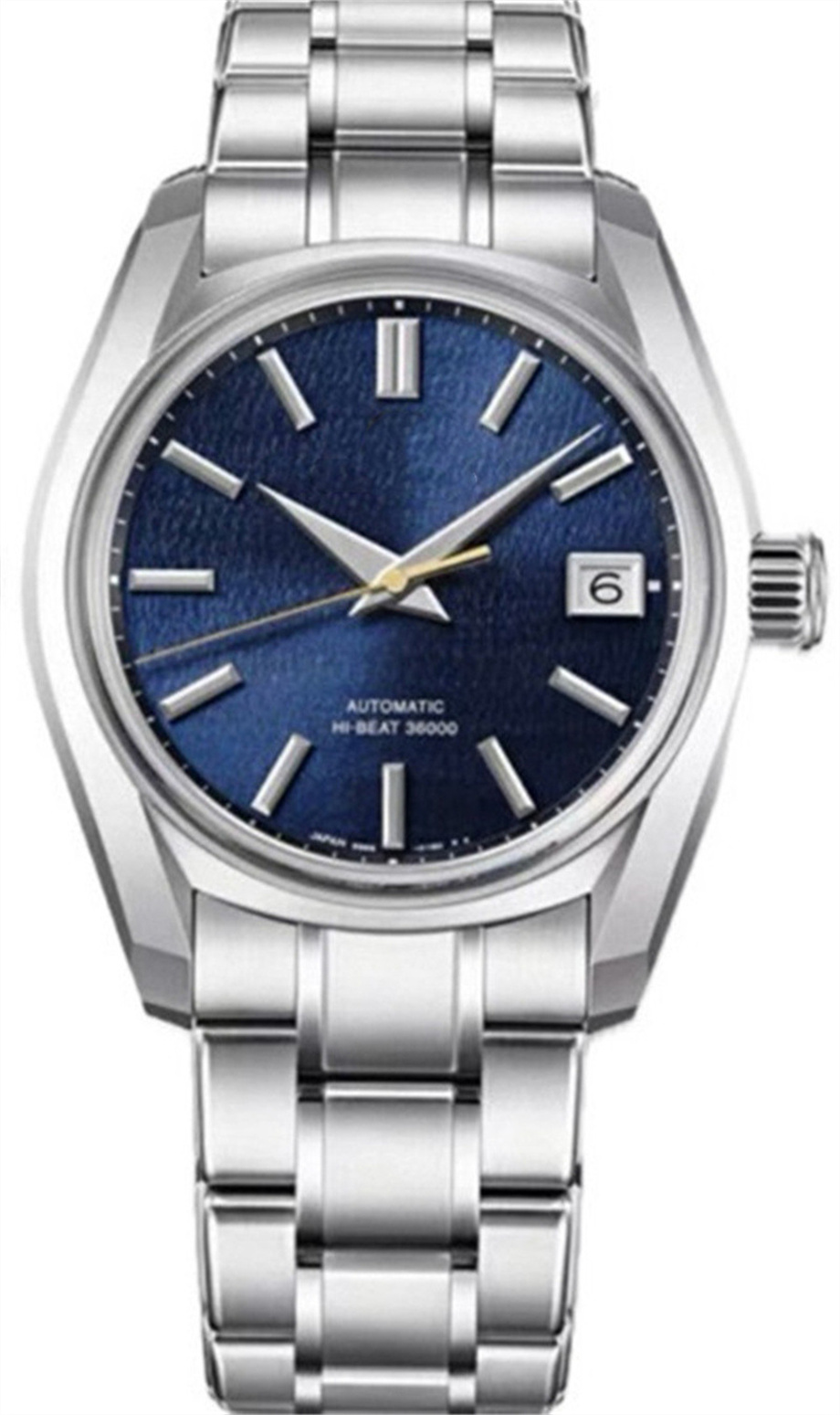 Top Men's Grandity Seikoity All Steel Automatic Mechanical Watch Meteorite Texture Dial Three Needle Calendar Designer Watch Business Light Lux