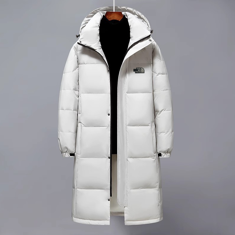 New 2026 Autumn Winter High Quality Luxury Brand Men's Casual Down Cotton Jacket Men's and Women's Medium to Long Down Jacket Coat As