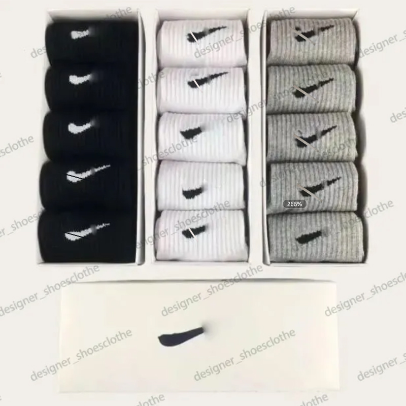 chaussettes de créateurs chaussettes de créateurs chaussettes en coton respirant lettre coton respirant jogging basket-ball football sports 5 pai