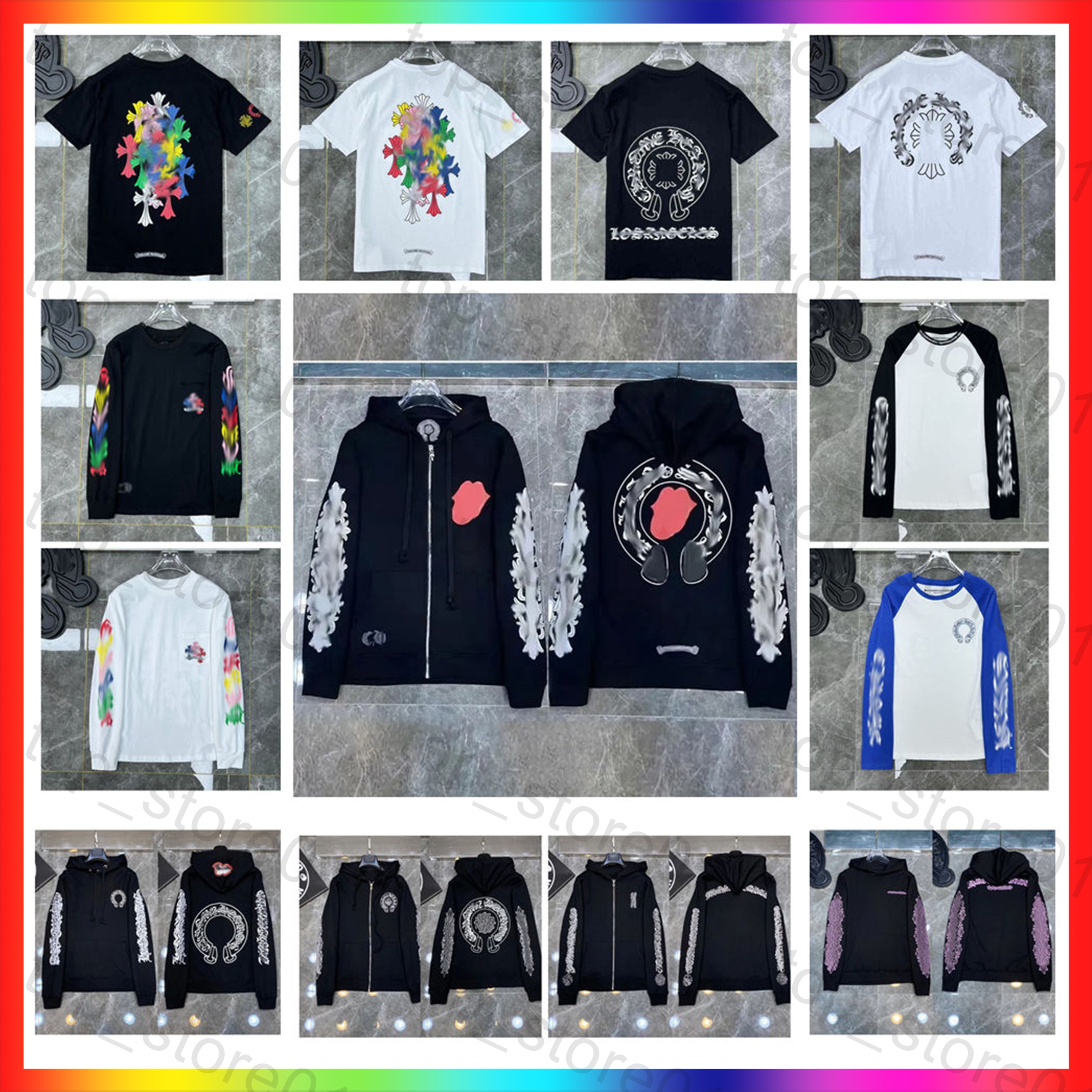 5A 2026 Sweats à capuche pour hommes Sweat à capuche Mode Brodée Sanskrit Croix Lettres Imprimé T-shirt d'été Mode de luxe Femme Streetwear Vêtem