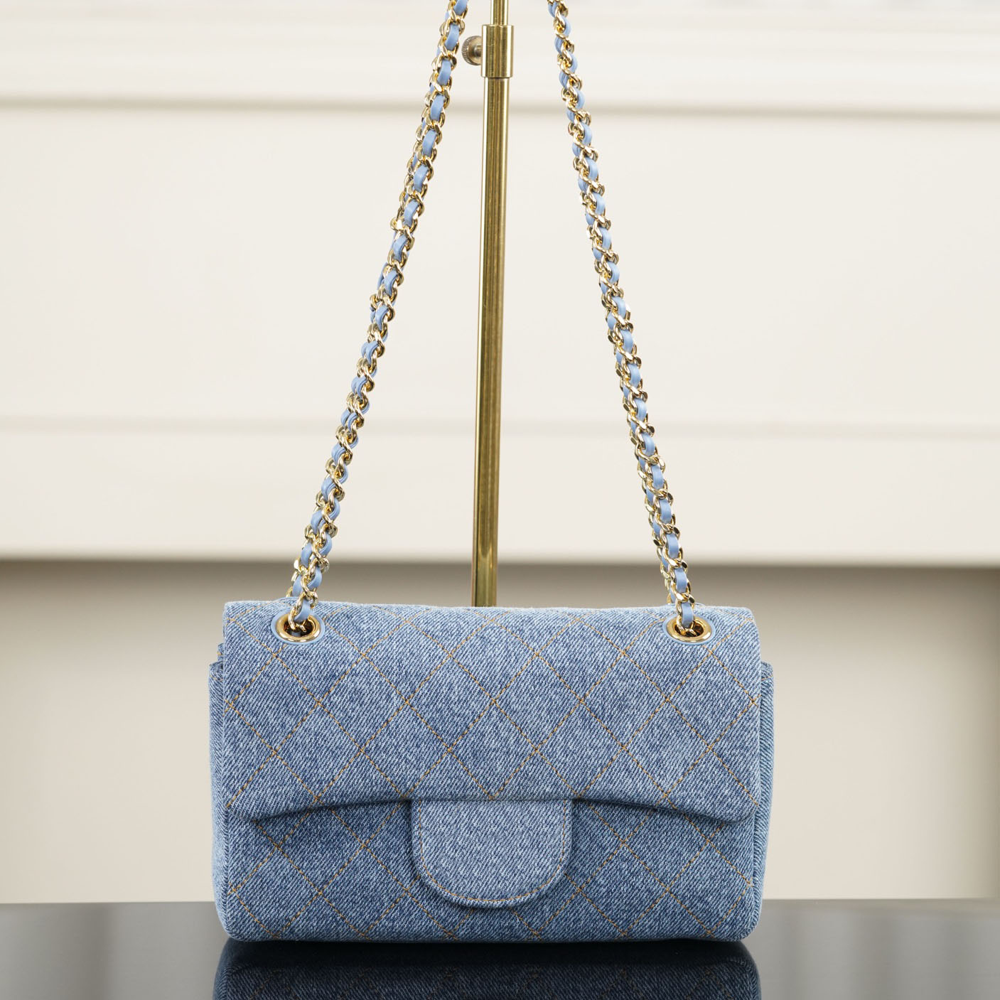 Designer Bag CF Flap Bag 26B Series Denim Quilted Chain Shoulder Handbag For Dating Party Travel