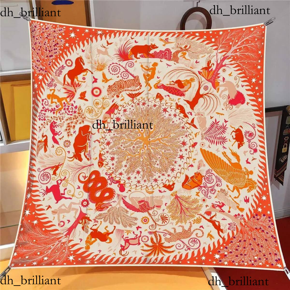 90cm Animal Cheval Sergé Soie De Mode Châle De Luxe Marque Carré Écharpe Femmes Hijab Bandana Foulard Foulard Foulards M250709 Chaud