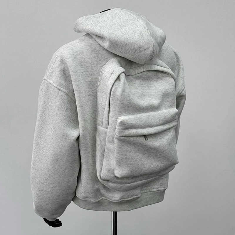 Winter 2025 Mens Hoodie Link Small Backpack Mens and Womens Jacket Mens Coat260107 S2610123UZO