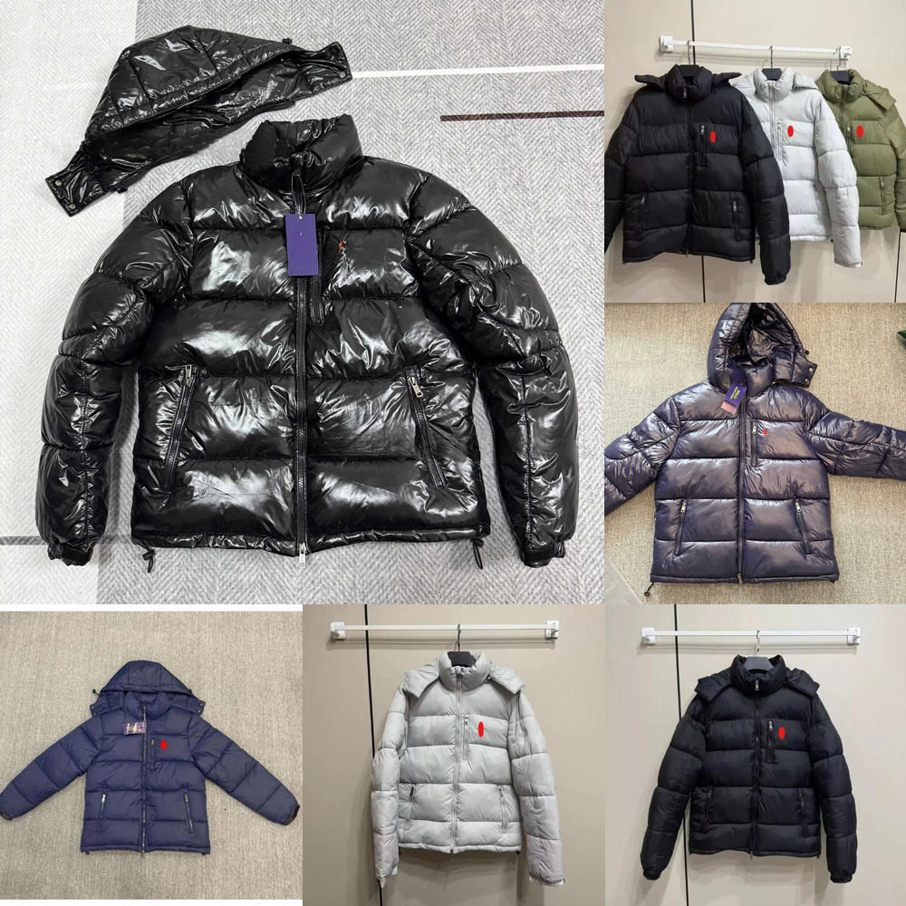 Mens Polos Puffer Jackets Designer Down Jackets Winter Hoodies Sport Coat Jackets Down Jacket Coat Cotton Body Warmer Embroidery Removable Hooded Wi