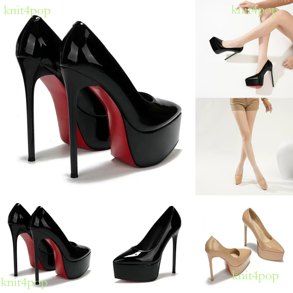 tacchi con fondo rosso Scarpe eleganti firmate Donna scarpe con fondo rosso donna Sandalo Décolleté rossi Scarpe da sposa Top a spillo in vernice ne