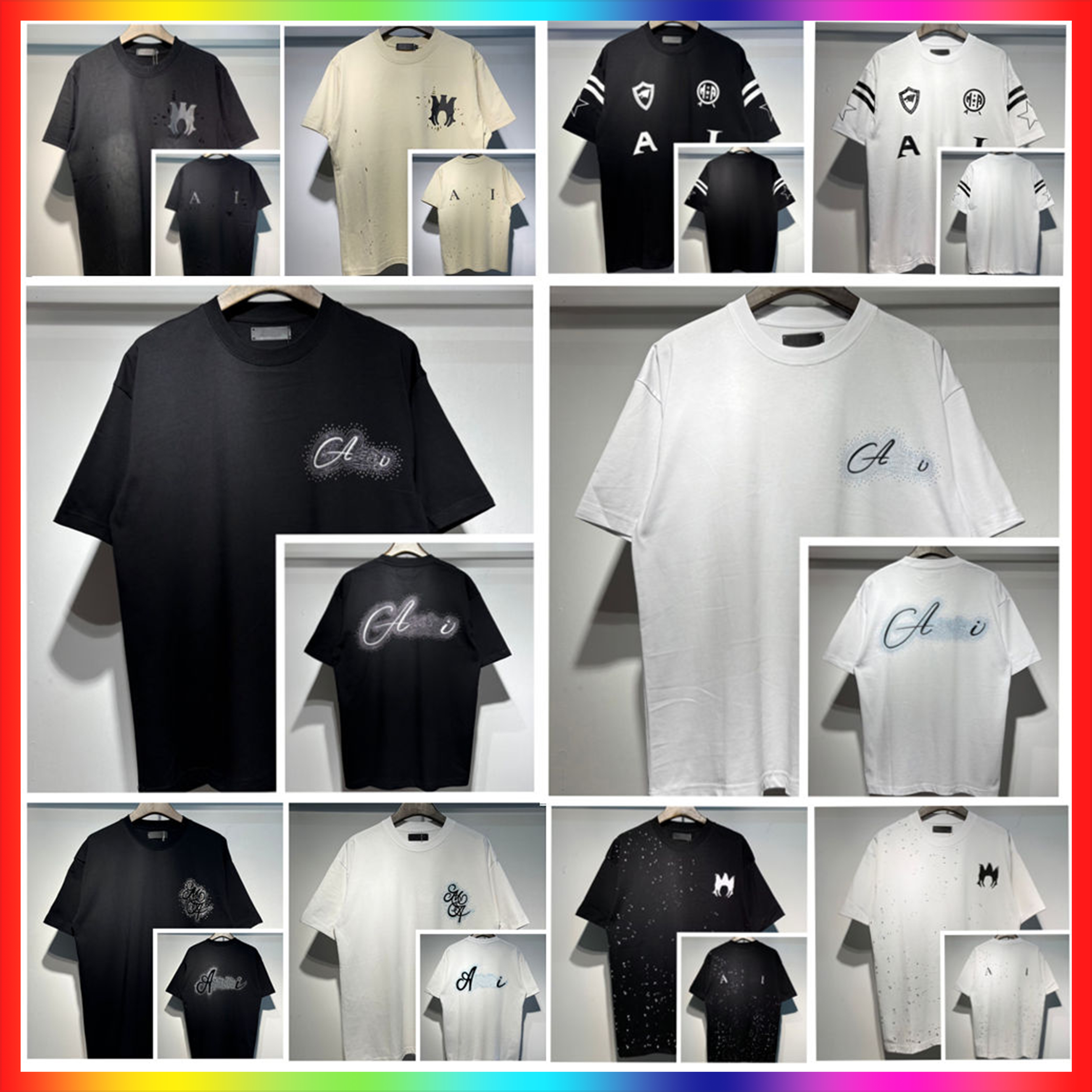 5A Designer T-shirts hommes 2026 Été graphique T-shirt Hommes Luxe Mode Poitrine Graffiti Lettre T-shirts Casual Street Wear T-shirt Mâle Sport C