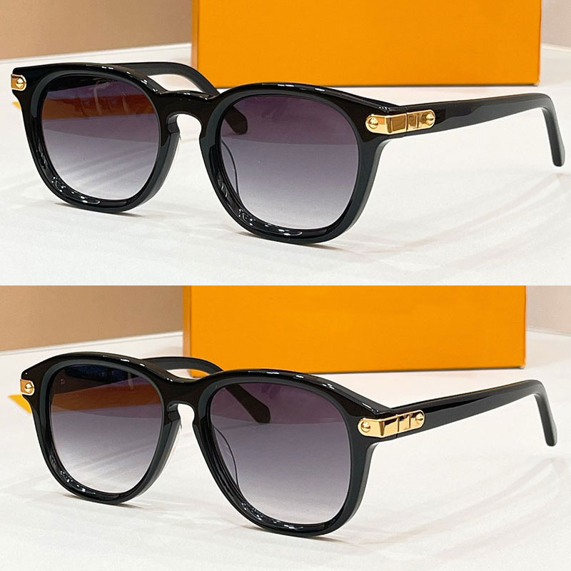 Fashion Oval Sunglasses Z2381U Women Designer Metal Circular Sunglasses Luxury Brand Acetate Fiber Frame Glasses UV400 Protective Belt Original Box