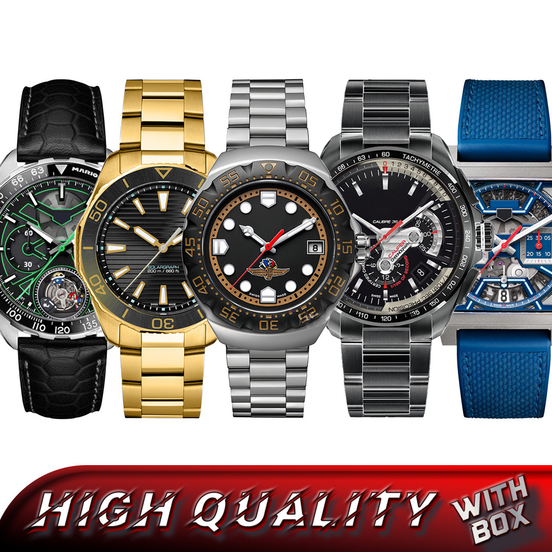 F1 Watch Luxury Mens TAGly Heuererlyness Watch Man Designer Watch Man Watch Woman Chronograph SuperClone Watch Top Quality Quartz Automatic Mechanic