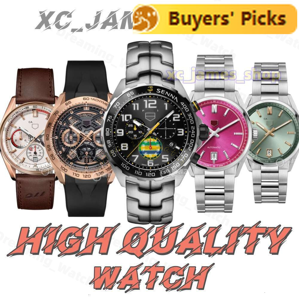 AAA Tagly Heuererlyness Watch men Designer Luxury Watch F1 Carrrera High Quality Superclone Aquaracers Watch Chronograph Watch Quartz/automatic watc