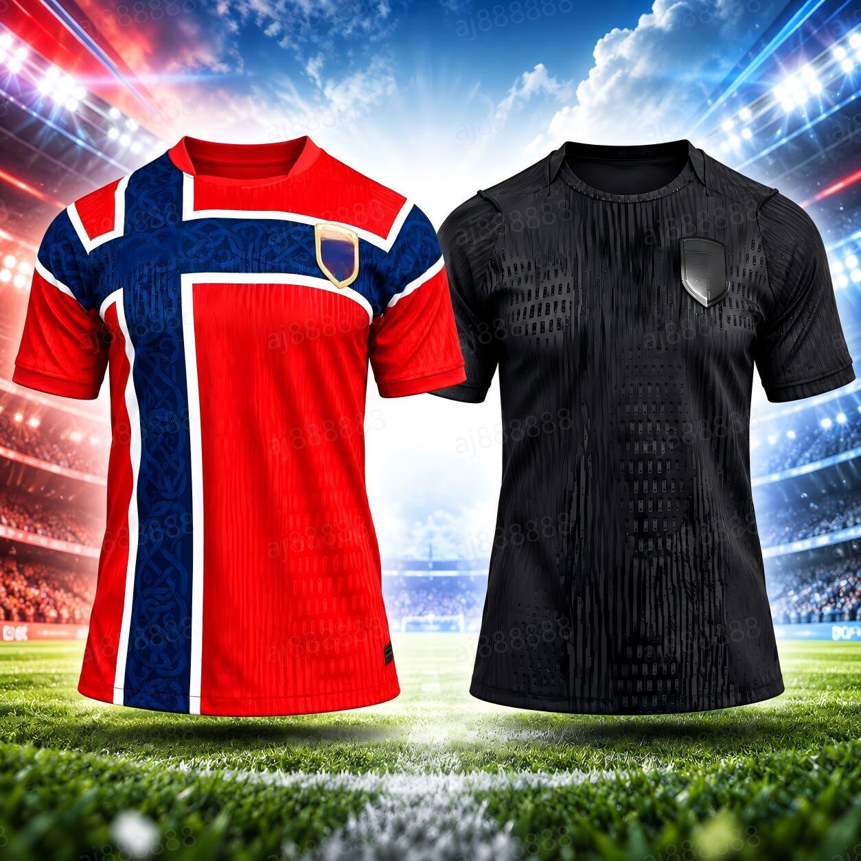 2026 Maillot de football 26 27 Équipe nationale à domicile Rouge Noir Maillot de football Hommes Maillots de football à manches courtes Vêtements