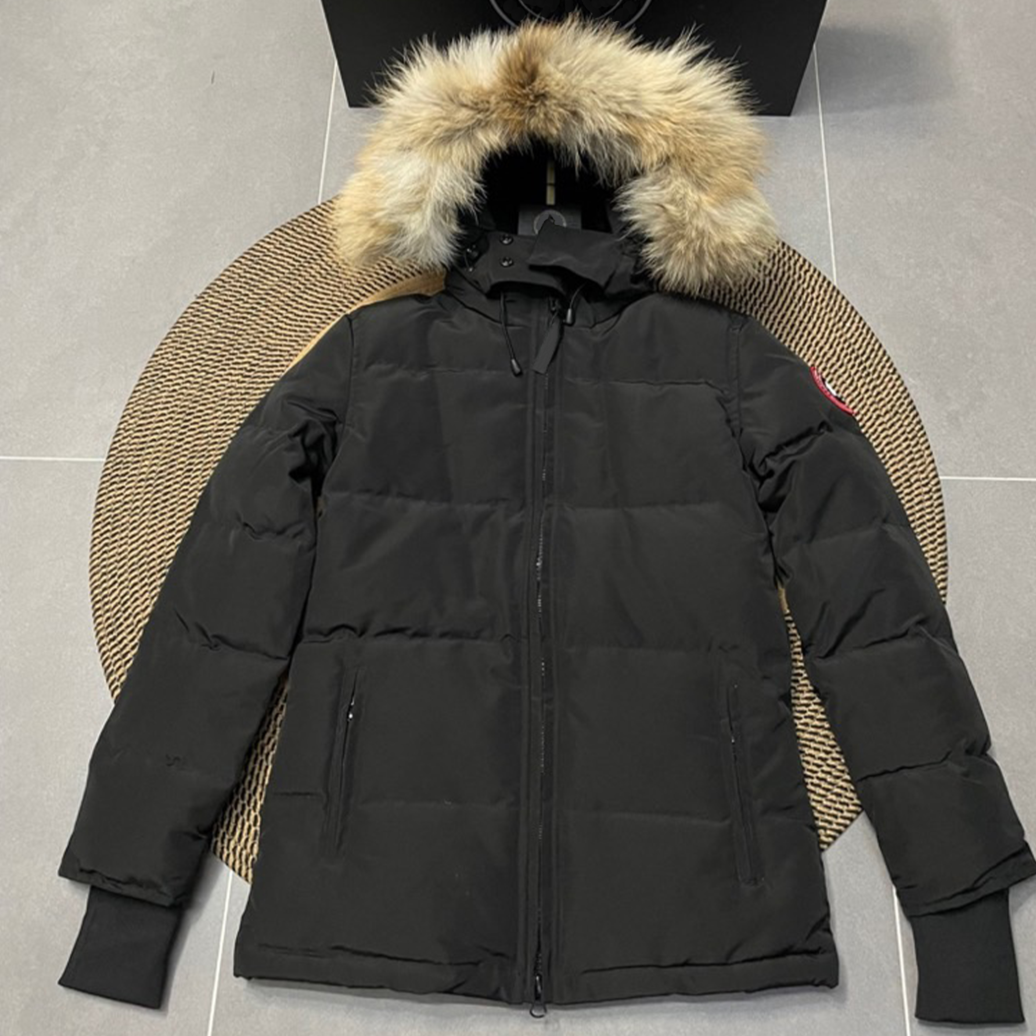 Designer jacket down vest Chelsea 29Wyndham parker Crofton Freestyle vest Wolf Fur Collar Medium Length Large pocket fur collar warm plus size coat