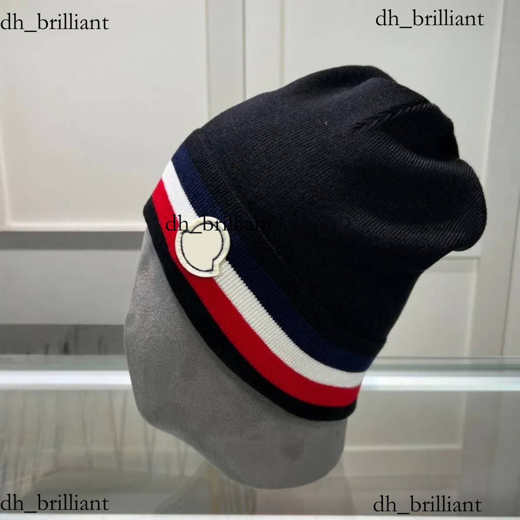 Designer Beaine Men Bonnet Skull Cap Knit Beanies Classic Black Dark Grey Plaid Fall Winter Warm Hat