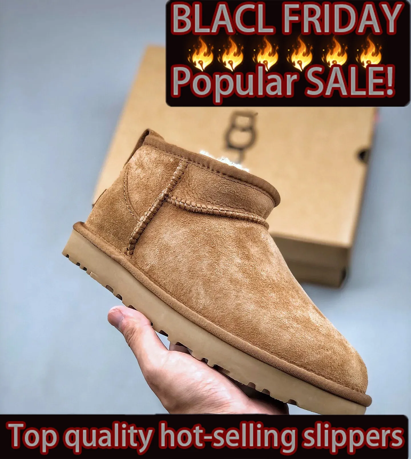 Designer Classic Ultra Mini Boots Snow Micro Boot Platform Short Women Men Fur Sheepskin Tasman Tazz Chestnut Sand Mustard Seed Boot Top Quality Hot