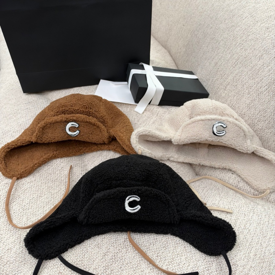 Classic Hats Designer Beanie Fashion Hats Luxury Winter Ear Muffs Windproof Coldproof Insulated Pom-pom Decoration Earmuffs Casual Versatile Hats