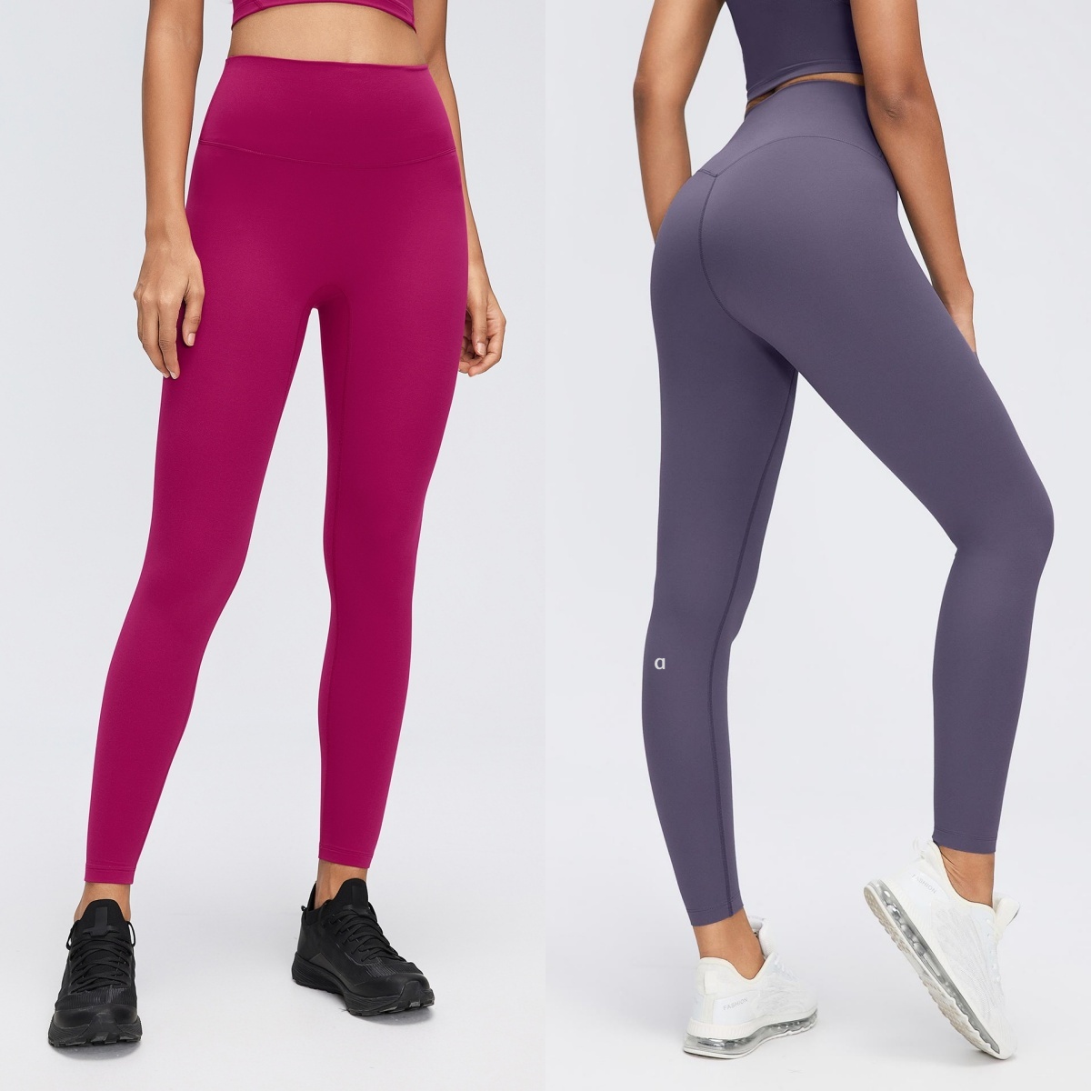 2797AO Leggings de sport taille haute pour femmes, couleur chair, pantalon de cyclisme et de course à pied, de Yoga avec soutien de la taille rel