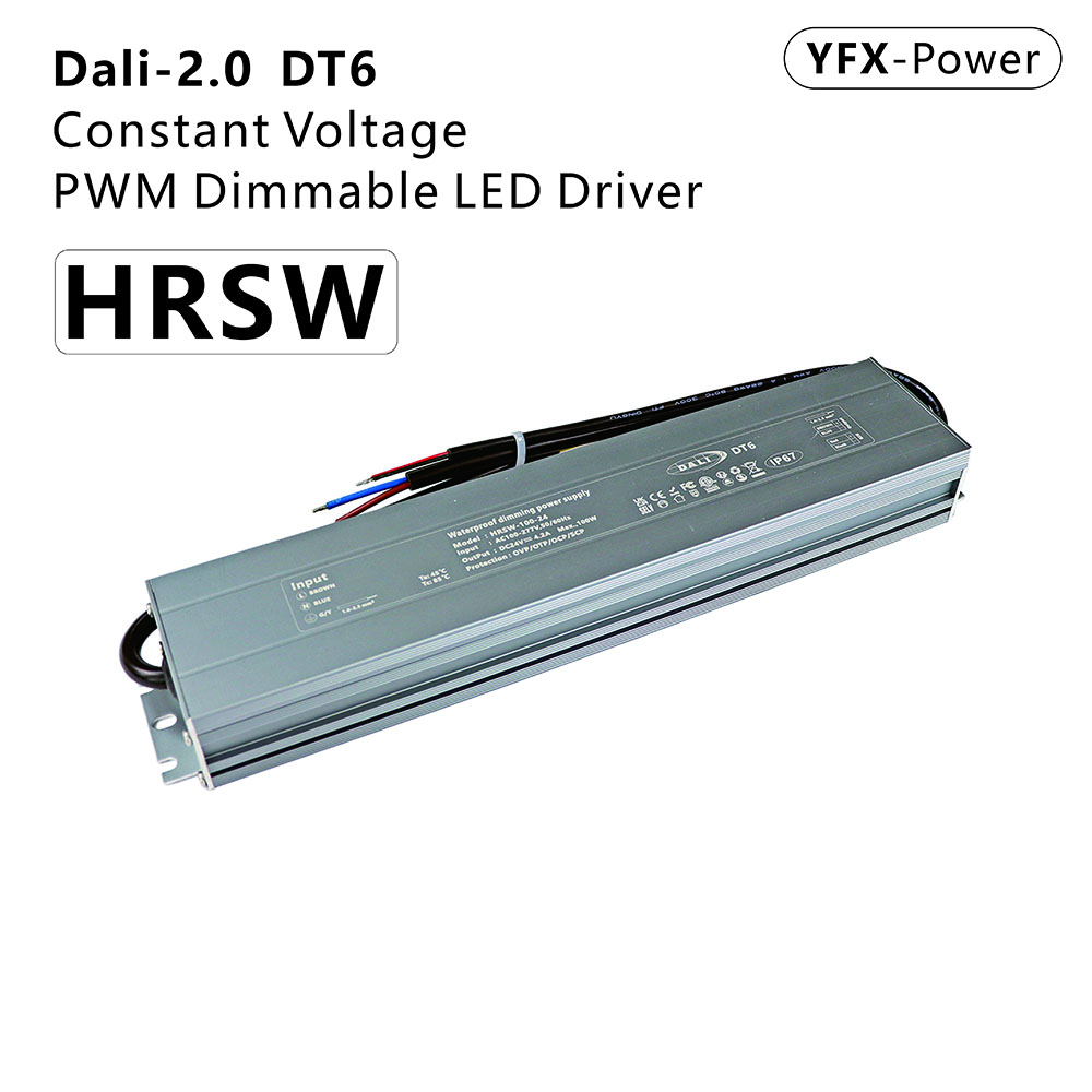 Driver LED à tension constante DALI-2 DT6, 12 V 24 V 60-400 W H03, étanche IP67, sans scintillement pour bande LED, certifié CE, stock prêt en gr