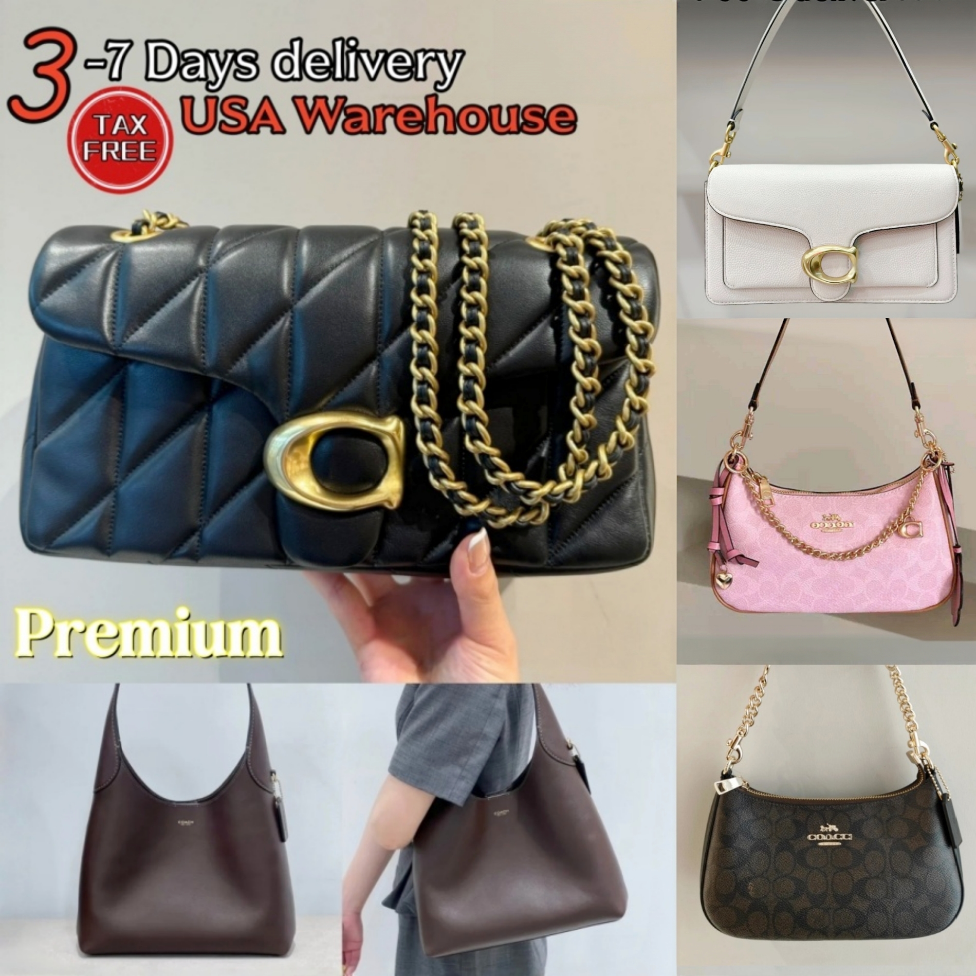 10A Top designer bag teri bag quilting tabby 26 20 quilting crossbody brooklyn bag 28 23 sac à bandoulière en cuir matelassé sac à main de luxe p