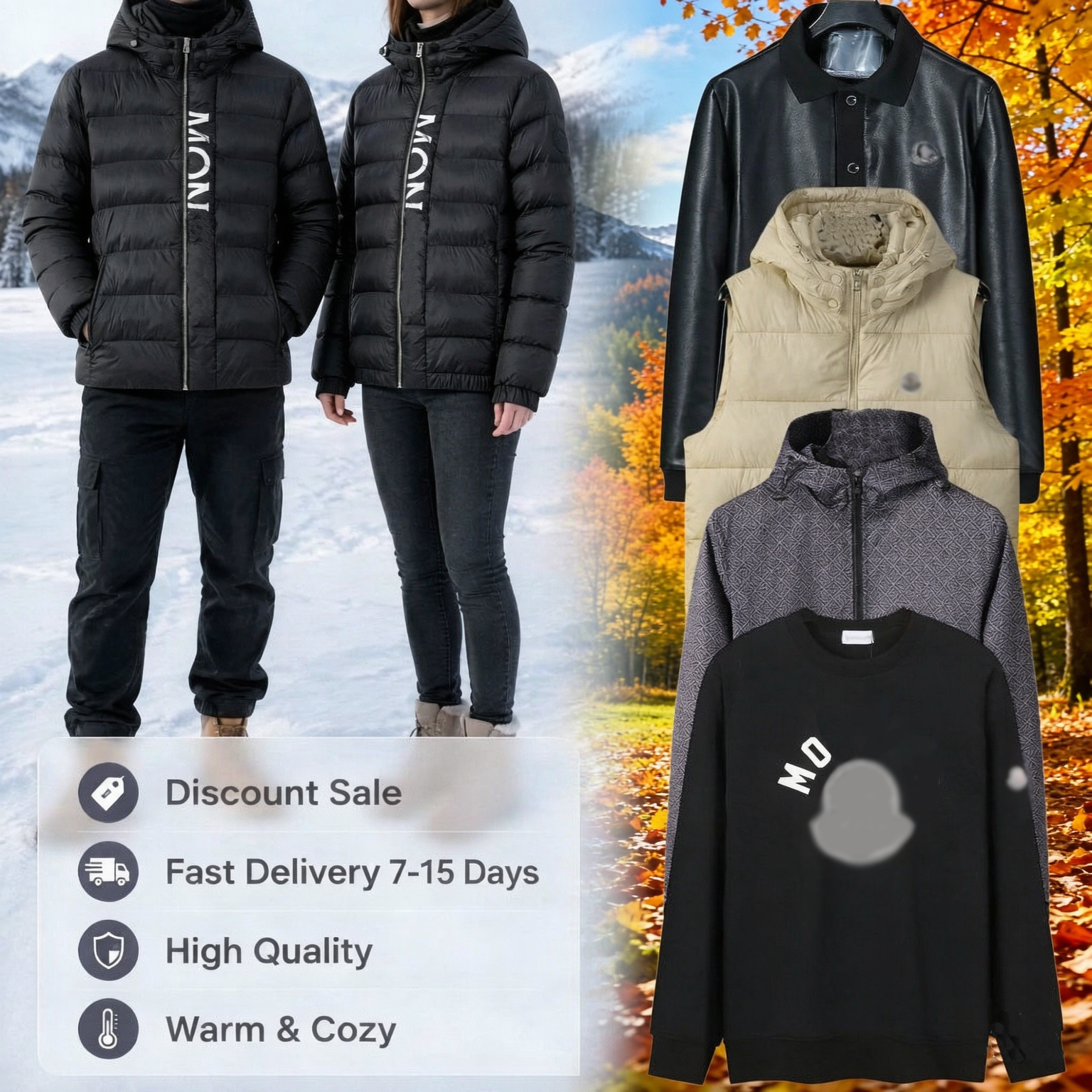 hoodie Puffer jacket Designer Down jacket Coat Sweater Pullover shirt Jacket Long Sleeve Crewneck cotton Sweatshirt mens size Womens unisex